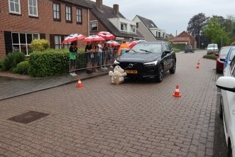 Remwegdemonstratie scholen in Zeeuws-Vlaanderen 